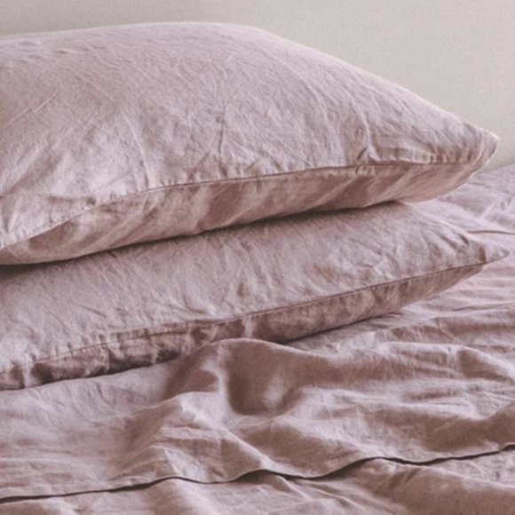 Morrow Soft Goods Heirloom Linen Mauve Set - Picture 7 of 7